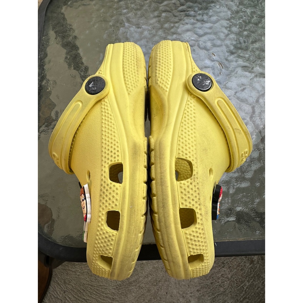 Crocs Toy Story Clogs with Jibbitz Comfort Slides Yellow‎ Kids Size 13 childs - Picture 7 of 8